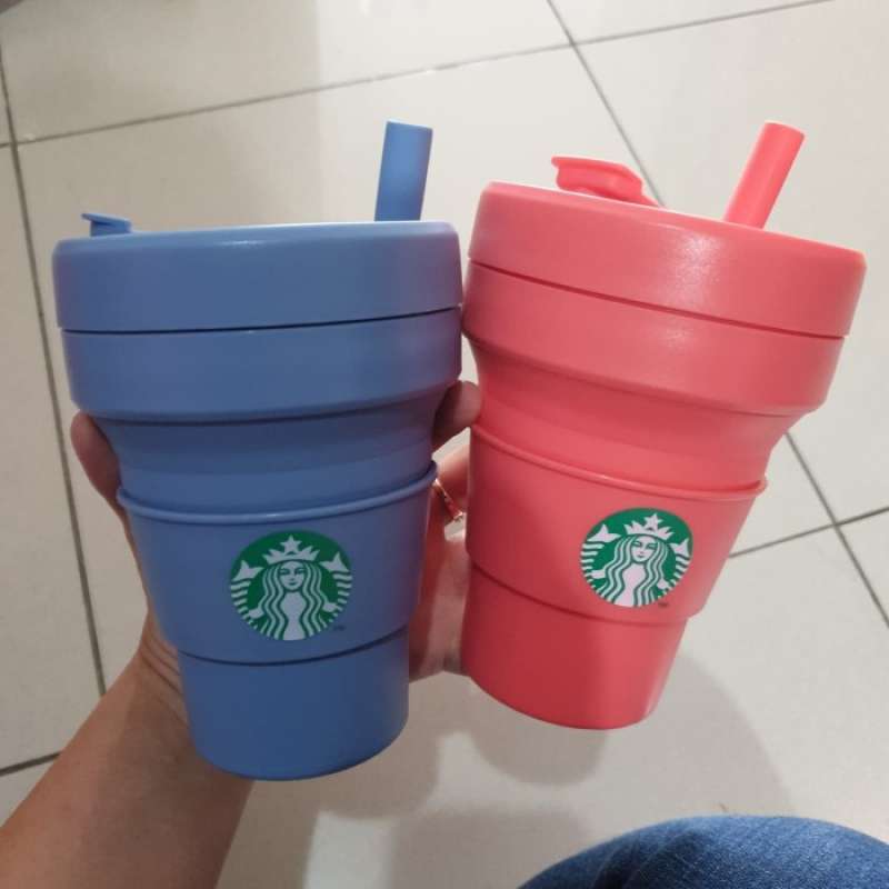 Promo Starbucks Stojo Collapsible Cup 16Oz Ready Stock Diskon 23