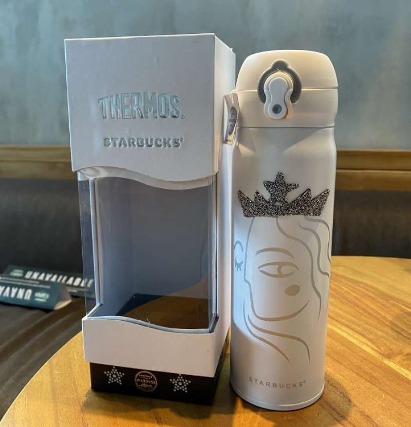 Starbucks shop swarovski thermos