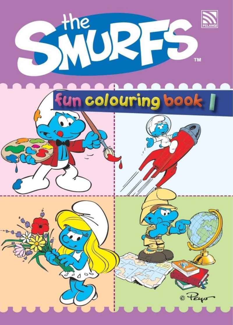  THE SMURF'S FUN COLOURING BOOK 1         