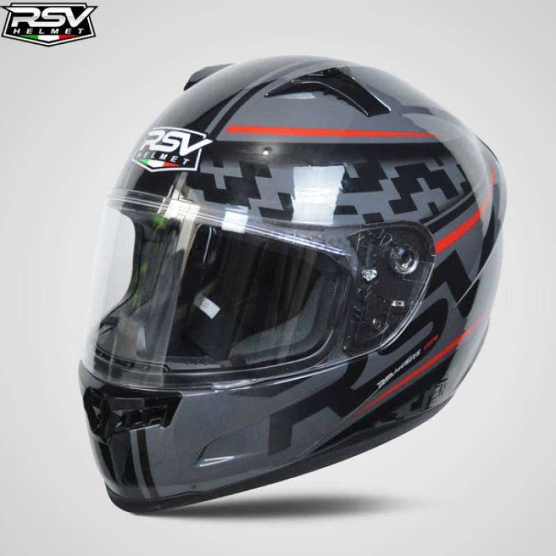 Jual HELM RSV FF500 MOTIF BARCODE RED FF 500 FULLFACE di Seller