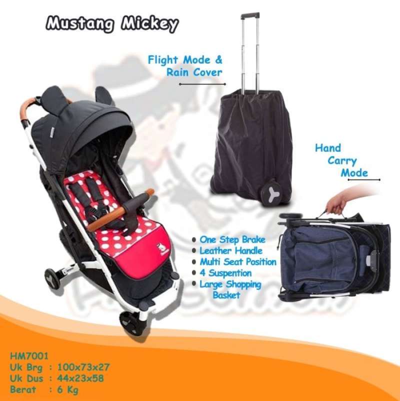Stroller cabin cheap size reversible handle