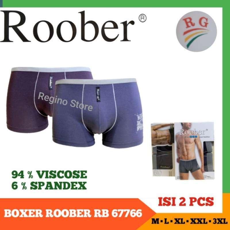 Jual Celana Dalam Boxer Pria Roober Rb 67766 Isi 2 Pcs - L Di