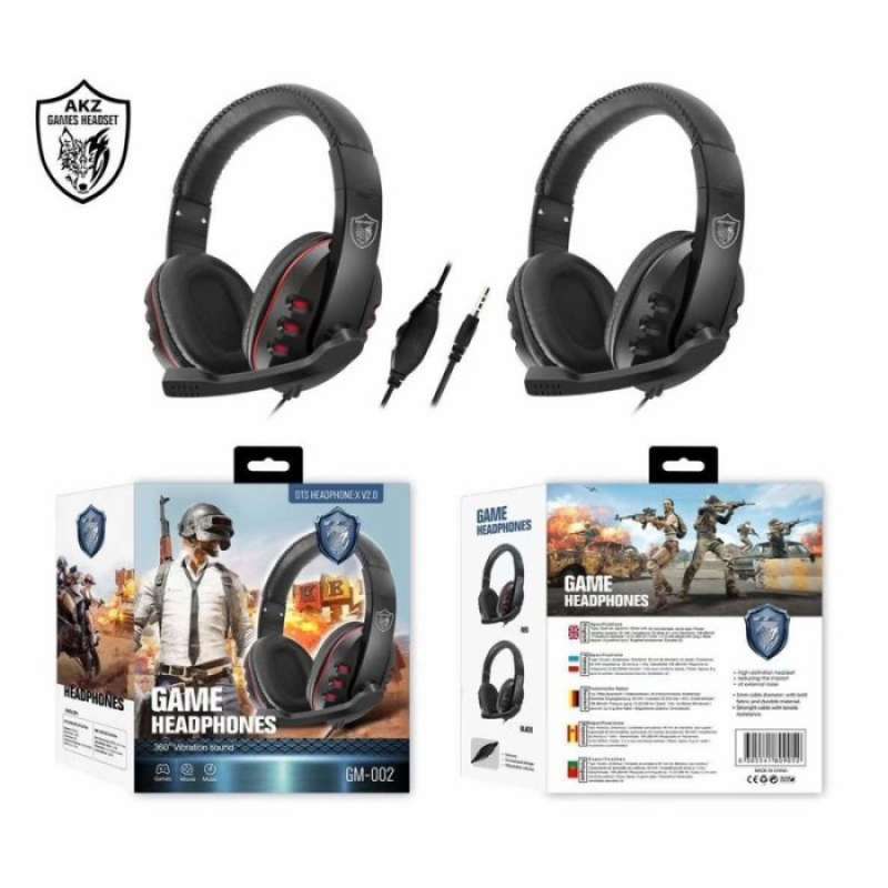 Jual New Headphone Headset Pubg Gaming Akz Gm 002 360 Vibartion