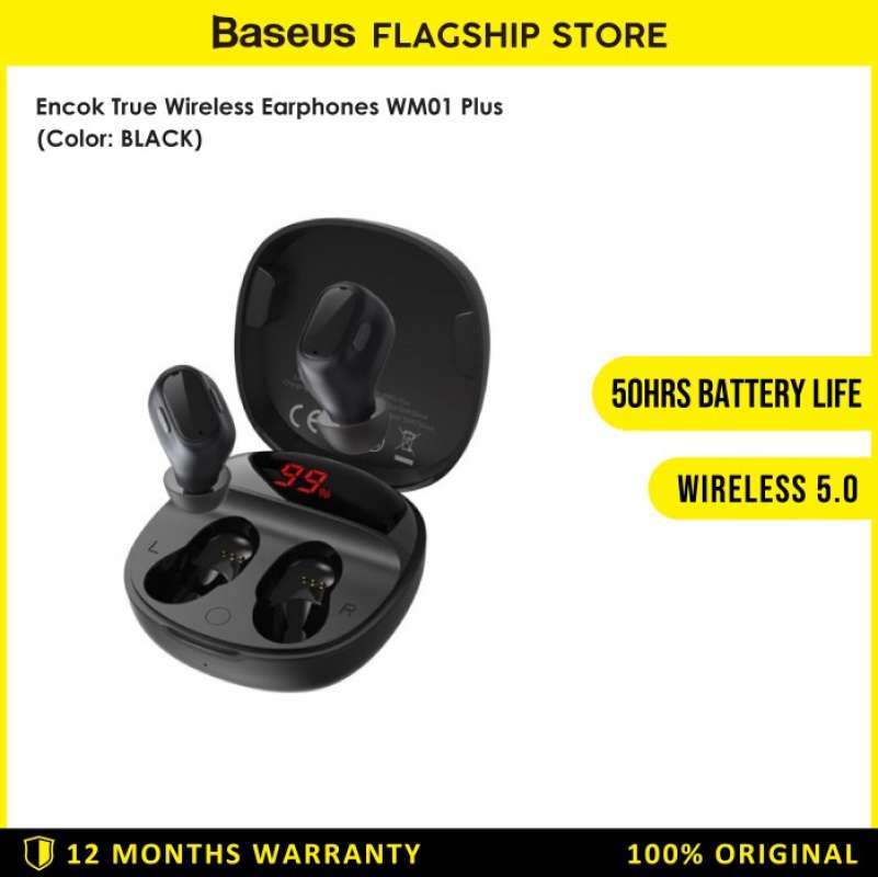 Baseus encok true 2025 wireless earphones wm01 plus