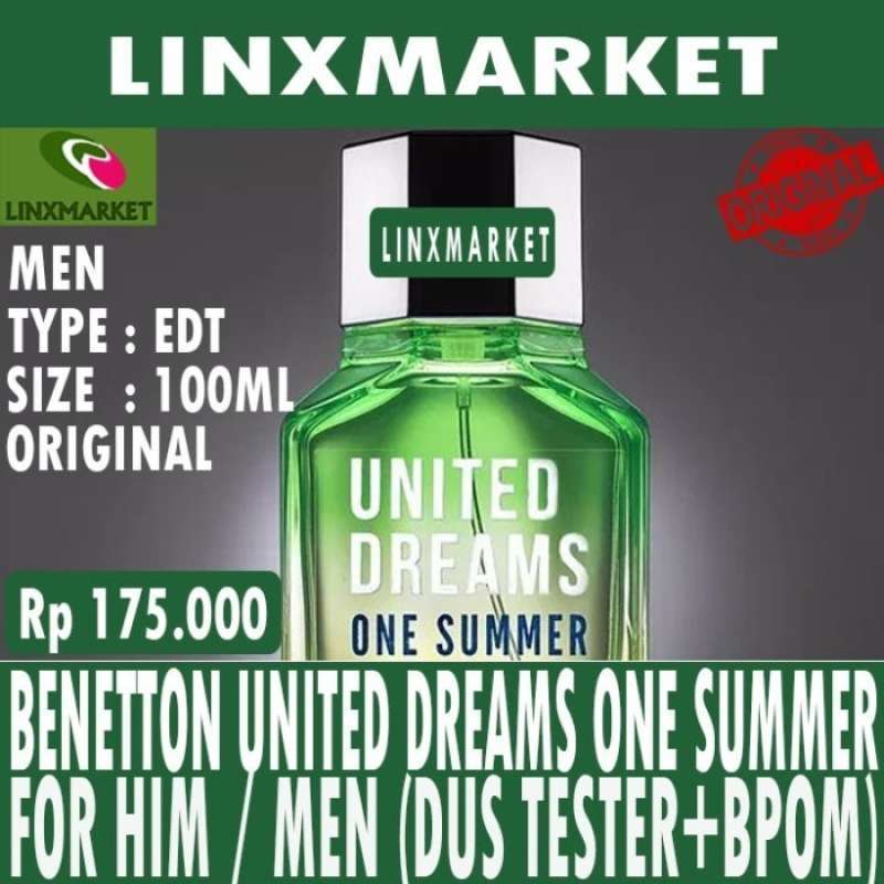 Promo BENETTON UNITED DREAMS ONE SUMMER FOR HIM MEN 100ML DUS