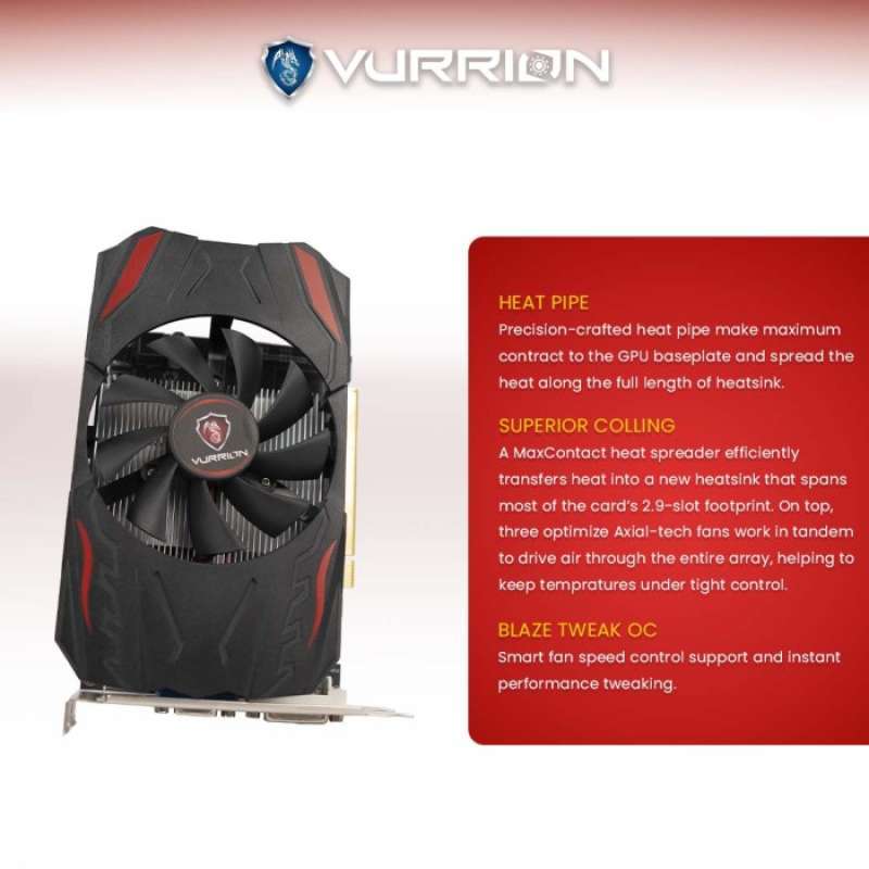 Promo Terbaik Vga Card Amd Radeon Hd 7670 2Gb Gddr3 128Bit Vurrion