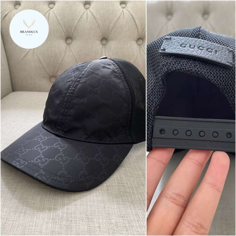 Gucci cap black 100 Authentic
