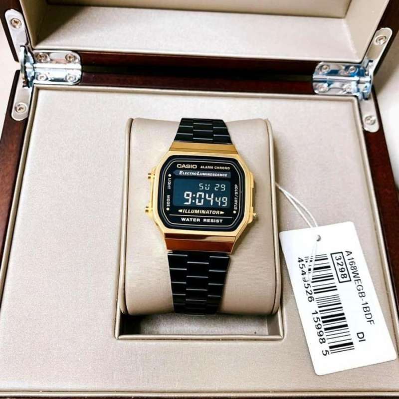 Casio A 168WEGB 1B Original Garansi Resmi. Casio Digital A 168WEGB