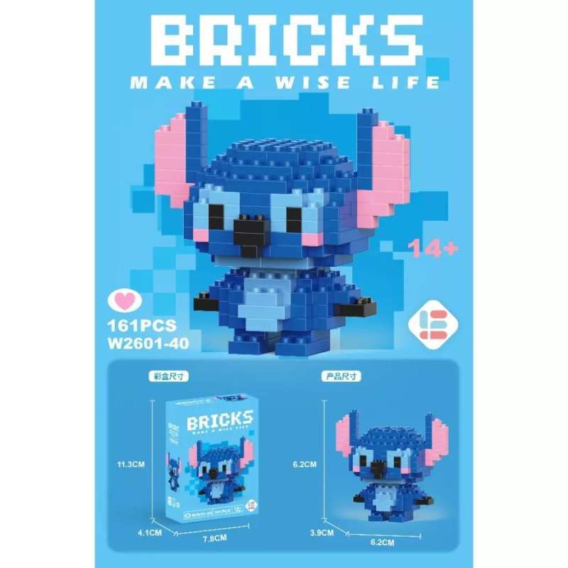 Bricks Block Toys Mainan Balok Mainan Edukasi Nano Block Cartoon Anime