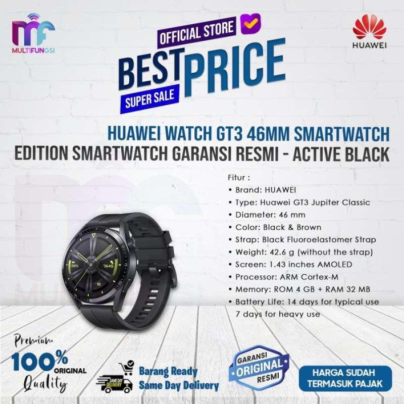 Huawei Watch GT3 46mm Smartwatch GT 3 Active Classic all day SpO2