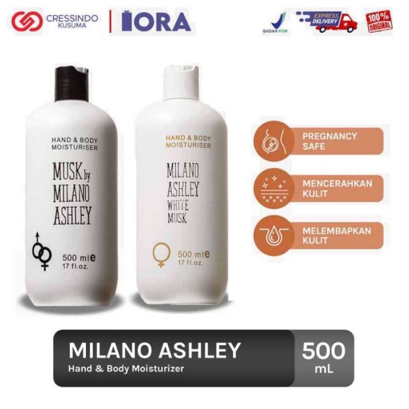 Hand & body moisturiser musk shop by milano ashley