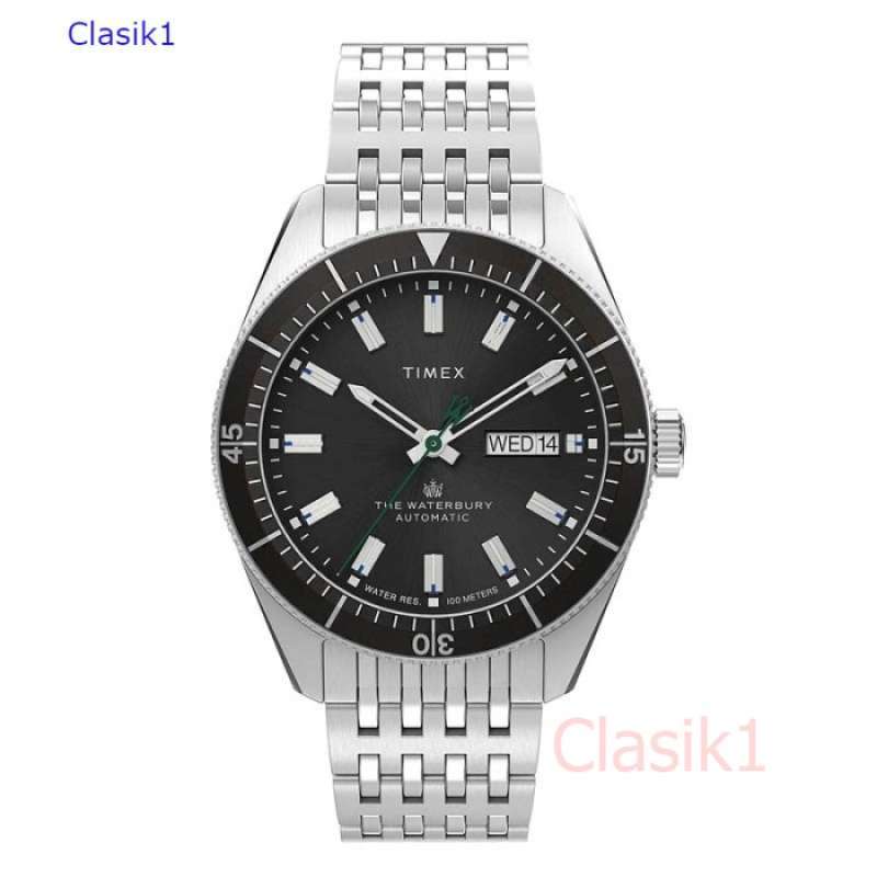 Original 100 Jam Tangan Pria TIMEX The Waterbury Dive TW2V24900 AUTOMATIC garansi Resmi 1 Tahun
