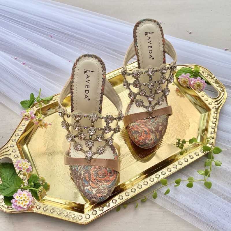 Jual Nude Selop Sandal Sepatu Pesta Wanita Stiletto Heels 12cm