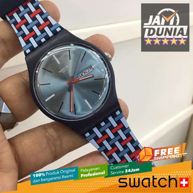 JAM TANGAN SWATCH JAM SWATCH ORIGINAL SUON710 SWATCH SUON 710 WOVERING JAM TANGAN PRIA JAM PRIA CT RS