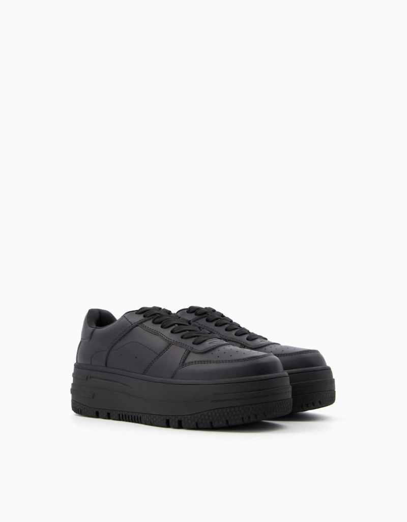 Bershka monochrome platform trainers clearance