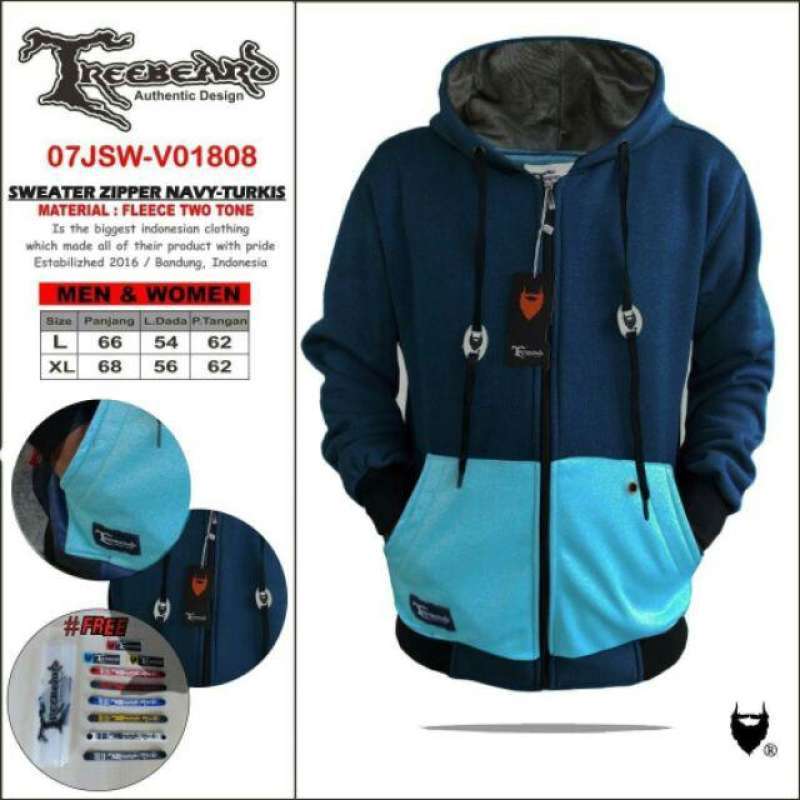 Promo Jaket Sweater Hoodie Zipper Warna Kombinasi Original