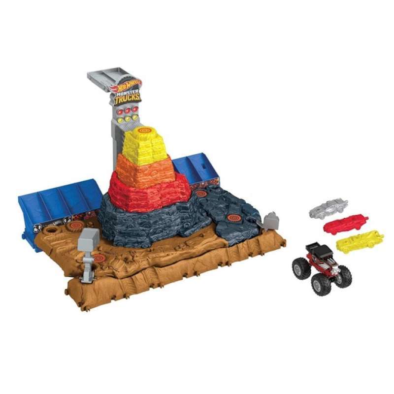 Promo Hot Wheels Monster Trucks Bone Shaker Ultimate Crush Yard