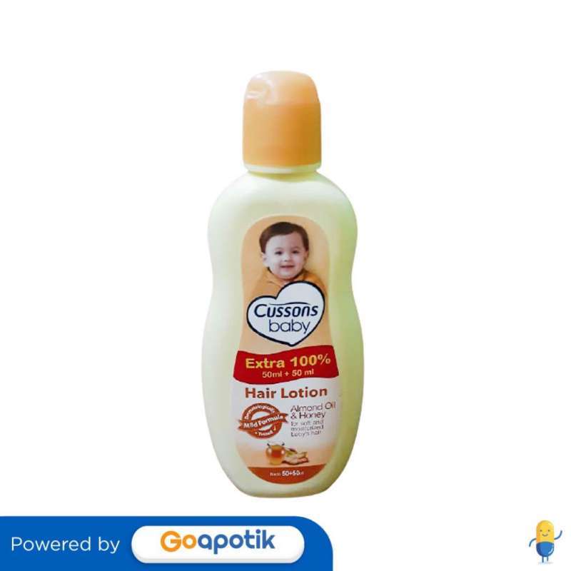 CUSSONS BABY HAIR LOTION ALMOND OIL HONEY 50+50 ML BOTOL
