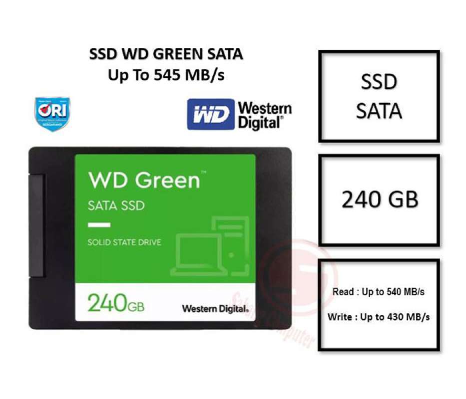 Blibli Western Digital Ssd Wd Green 480 Go Promo Wd Green Ssd