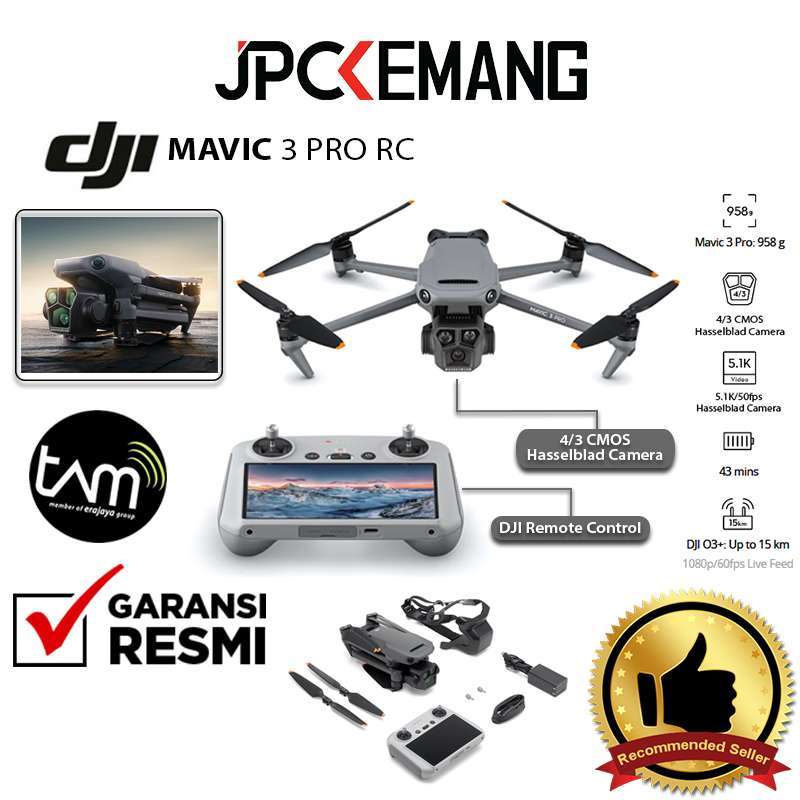 Jual JPC KEMANG DJI Mini 3 Pro DJI RC Drone DJI Camera GARANSI RESMI di  Seller JPC Kemang Official Store - Jakarta Photography Centre - Kota  Jakarta Selatan