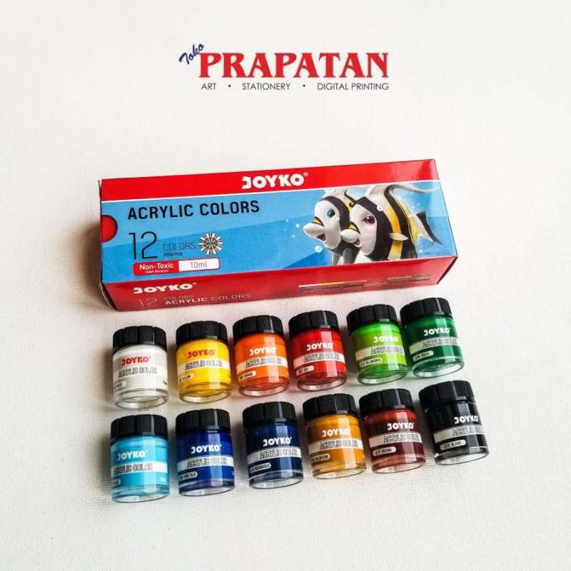 Jual Cat Acrylic/Acrylic Paint Colour 12 warna Mettalic & Neon 6ml -  Metalik - Kota Denpasar - Cko Alat Tulis Sekolah Dan Kantor