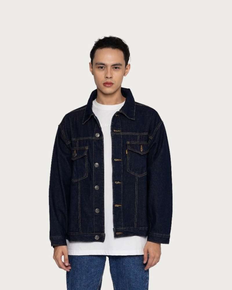 Outerwear Unisex Erigo Denim Jacket Basic Chuba Raw Denim L
