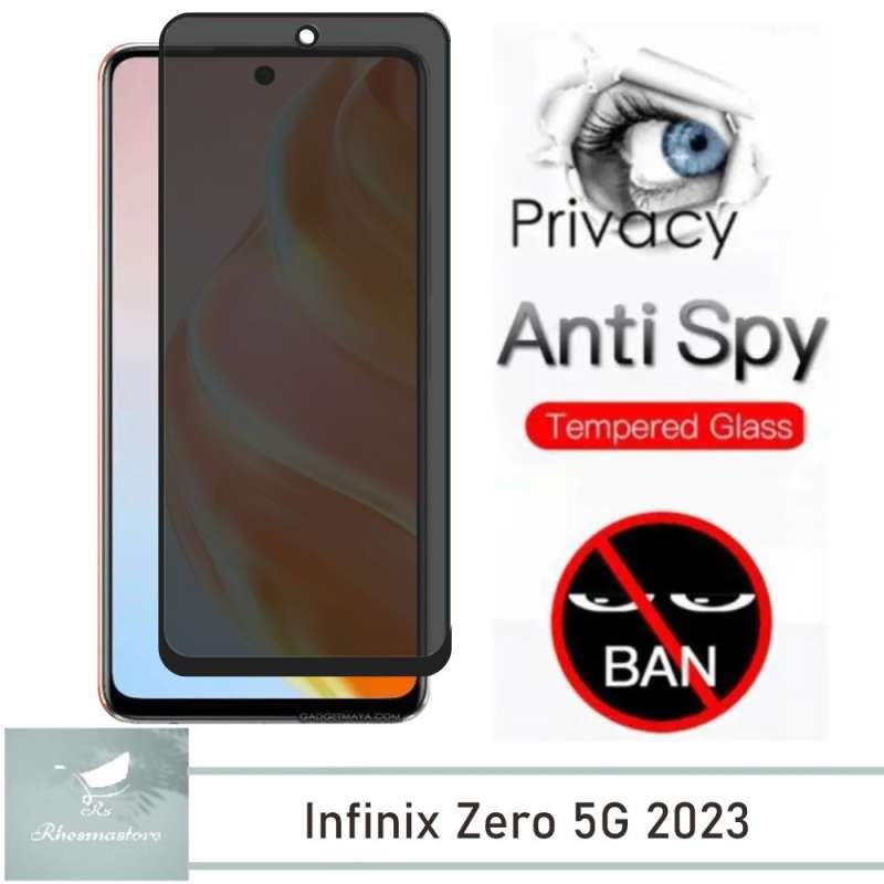 Tempered Glass Anti Spy Infinix Zero 5G