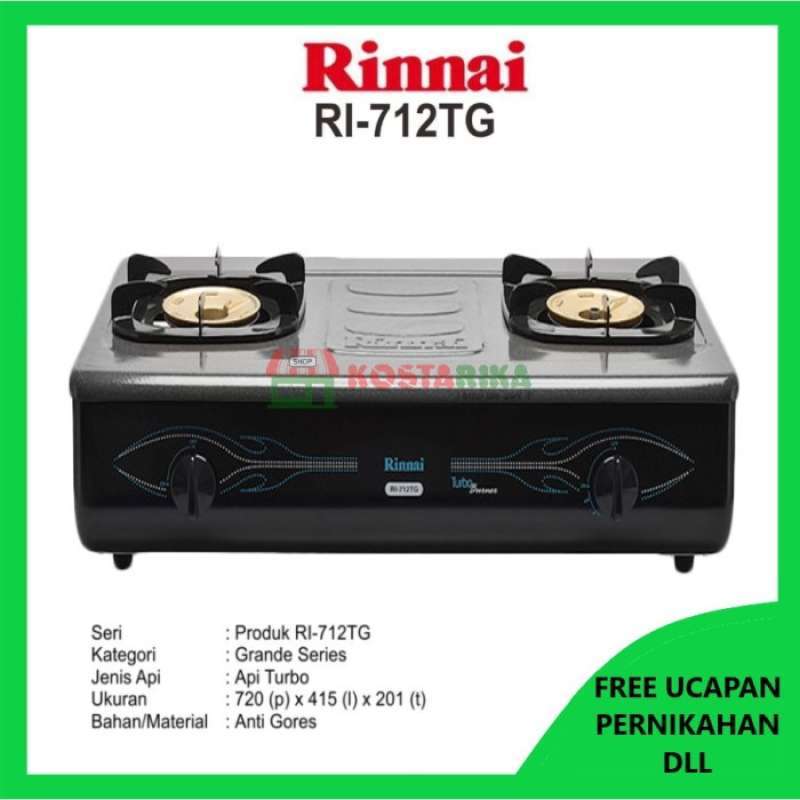 Promo Gratis Ongkir Rinai Kompor Gas Dua Tungku Ri-712 Tg Diskon 35% di  Seller Angela Shop - Serua, Kota Depok | Blibli