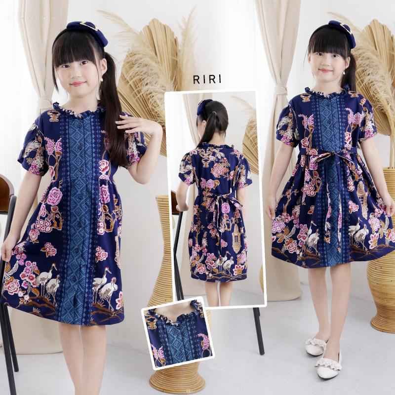 Jual Evercloth Riri Kids Dress Batik Anak Dress Anak Terusan Batik