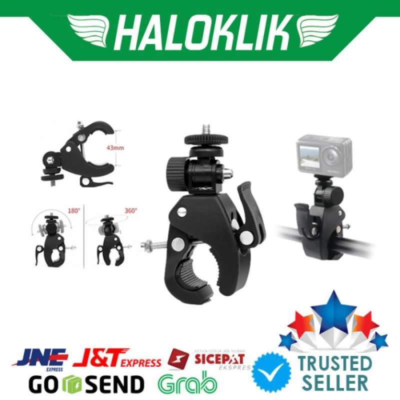 Jual Akaso Motorcycle Bicycle Mount For Action Camera Black di