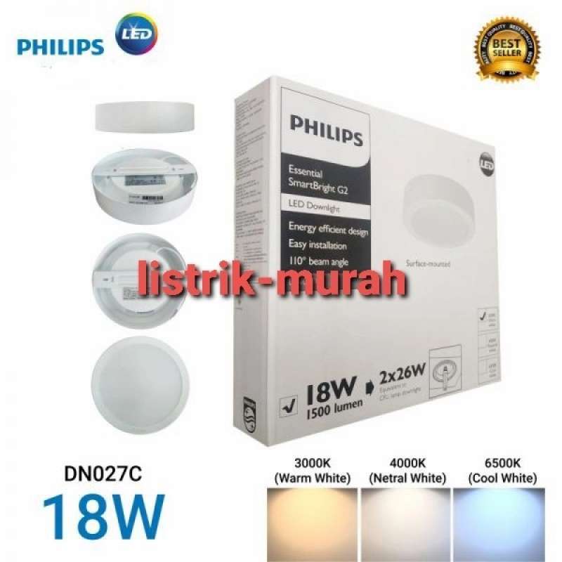 Jual Philips Dn027C 18W 18Watt 18 Watt 8Inci D200 Downlight Led