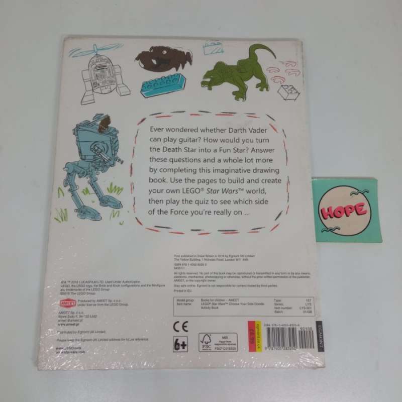 Lego star wars new arrivals doodle activity book