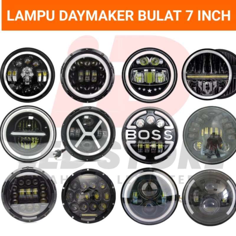 Promo Lampu Led Daymaker 7 Inch Plus Drl Dan Sein Lampu Sorot Led