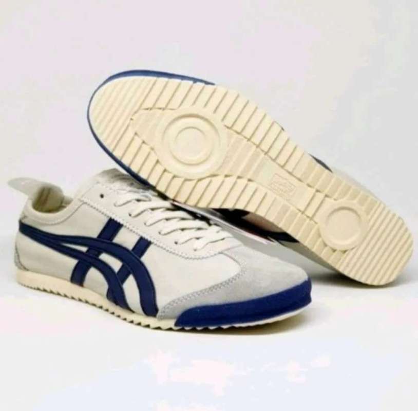 Promo Sepatu Onitsuka Tiger Mexico 66 Japan Cream Navy 42 Diskon
