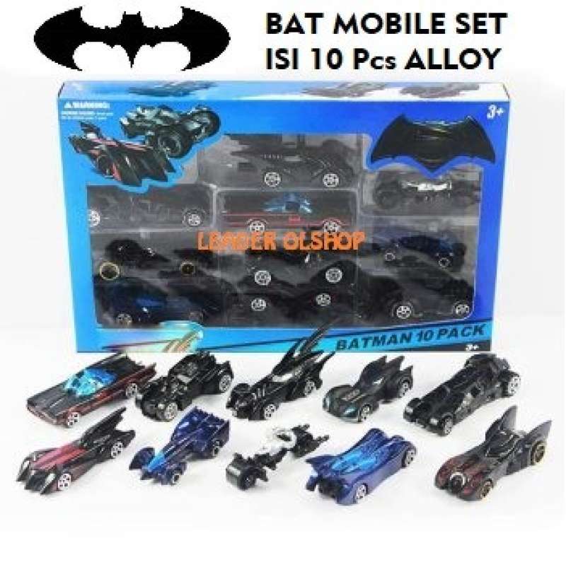 Jual MAINAN DIECAST HOT WHEEL BATMOBILE CAR SET 10 Pc ALLOY MOBIL