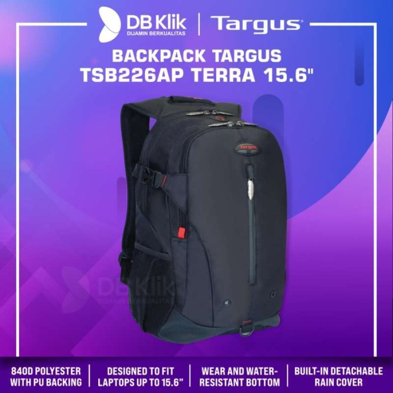 Jual Backpack TARGUS TSB226AP TERRA with Rain Cover 15.6 TSB