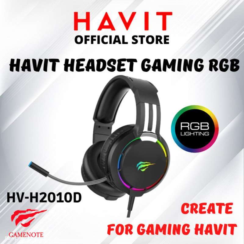 Jual Havit Headset Gaming RGB Headphone With Microphone HD di