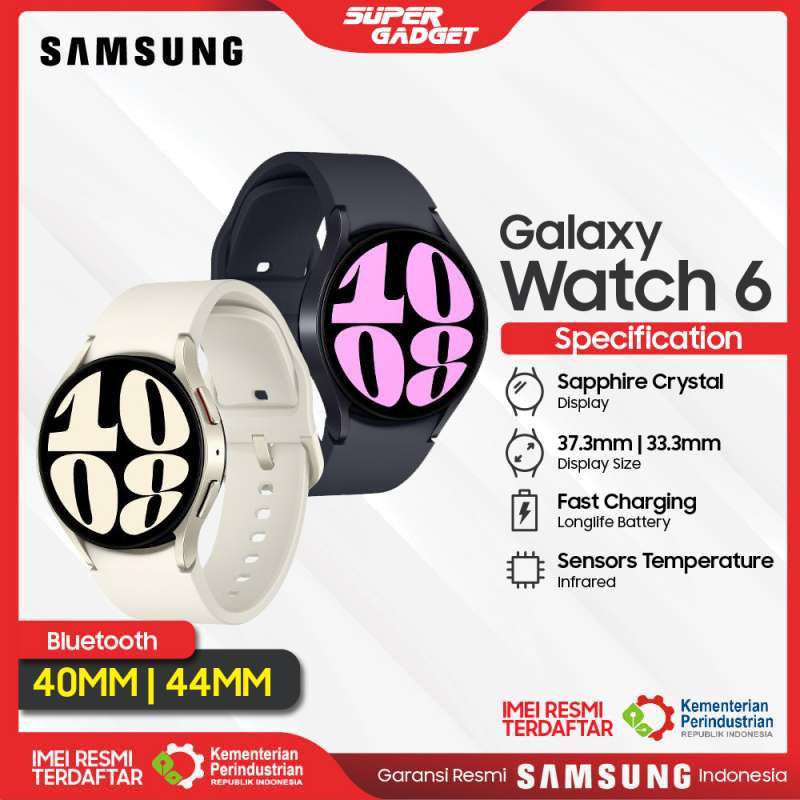 Jual Samsung Galaxy Watch 6 40mm 44mm Bluetooth Jam Smartwatch Watch6 Di Seller Super Gadget Sumur Batu Kota Jakarta Pusat Blibli