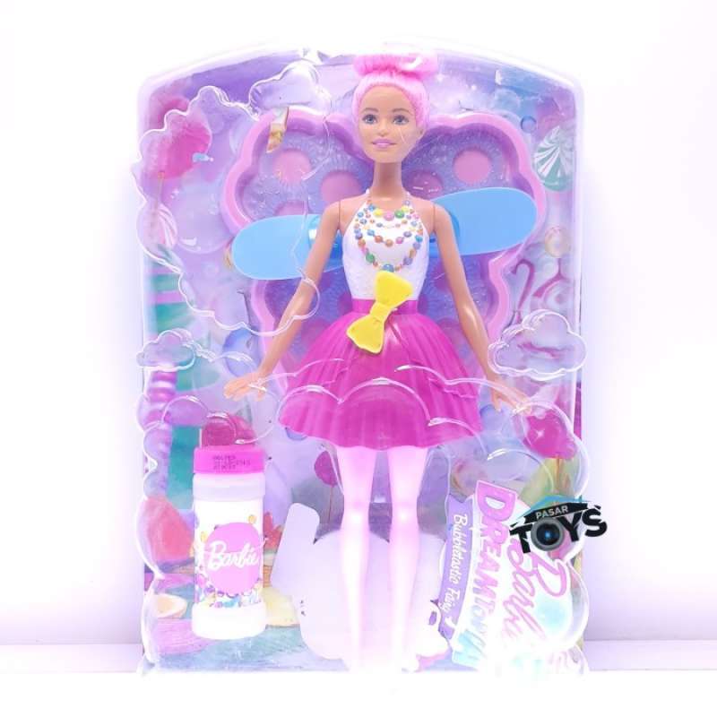 Jual Barbie Dreamtopia Bubbletastic Fairy Doll Bubble Maker di
