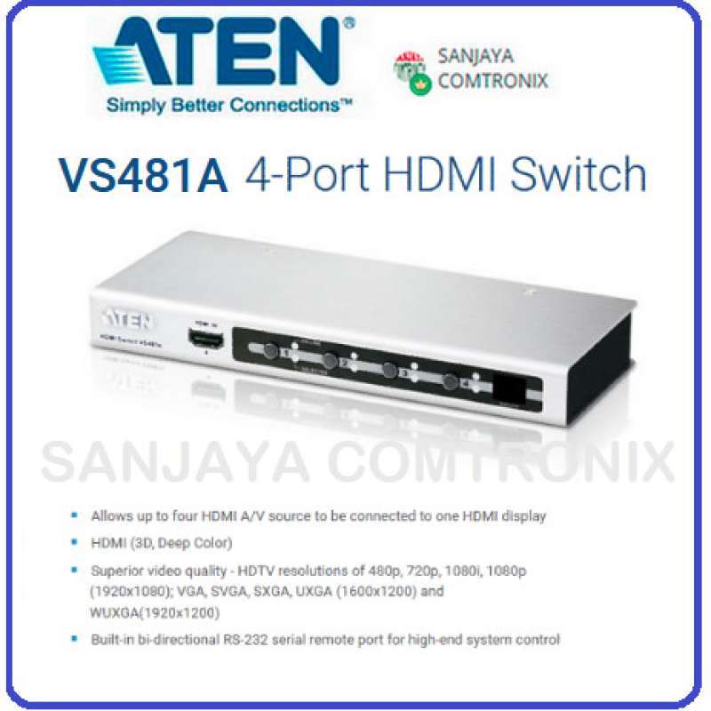 Promo Aten 4 port Hdmi Switch Vs481a Diskon 23 Di Seller Hexana Store Kalibata Kota Jakarta Selatan Blibli