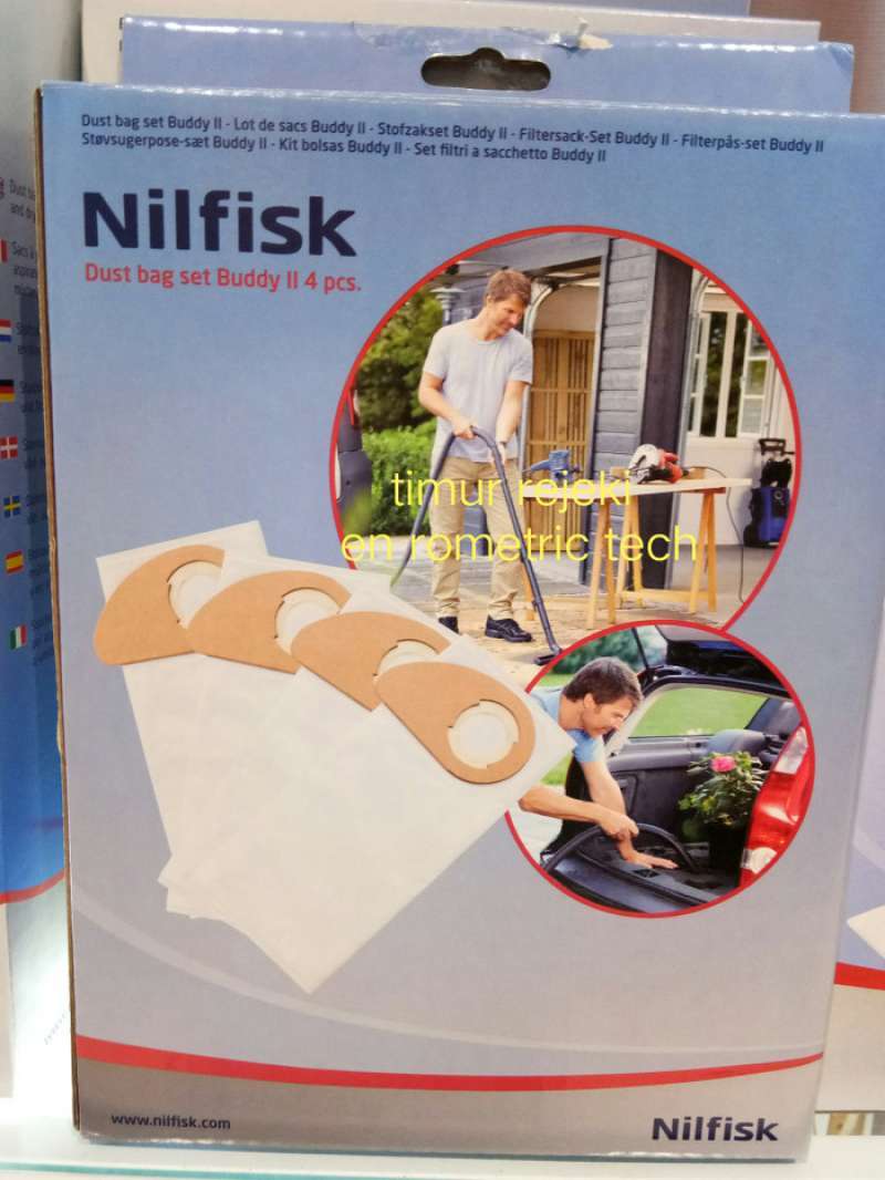 Jual Nilfisk Kantong Debu Buddy Ii Dust Bag Set 4Pc di Seller
