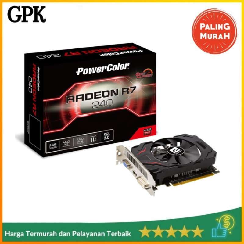 Jual Vga Powercolor R7 240 2gb Gddr5 Oc Resmi Radeon R7 2gb Ddr5 Di Seller Primastore Kebon Kacang Kota Jakarta Pusat Blibli