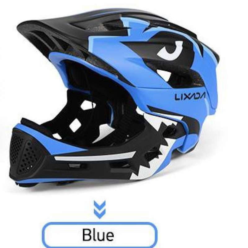 Promo Helm Sepeda Full Face Anak M&s Lixada Kids Detachable Diskon