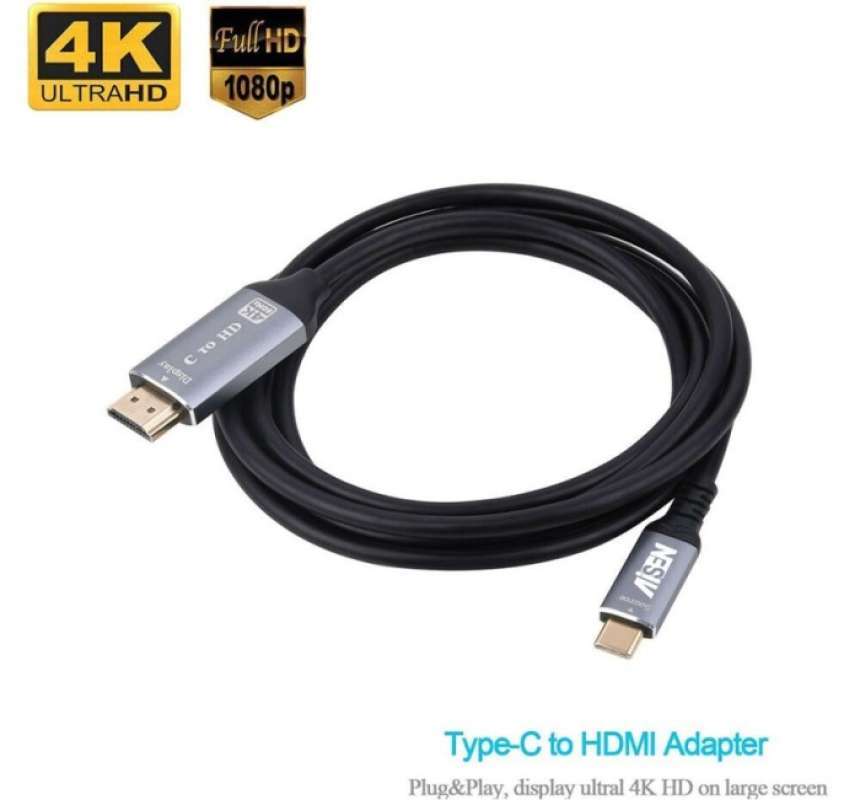 AISENS - Cable Conversor USB-C A HDMI 4K@30Hz, USB-C/M-HDMI/M, Negro, 1.8M  - AISENS®