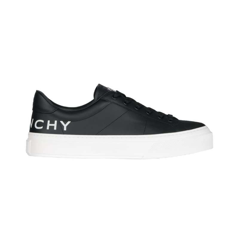 Promo Givenchy City Sport Sneakers Leather with Logo Print Black