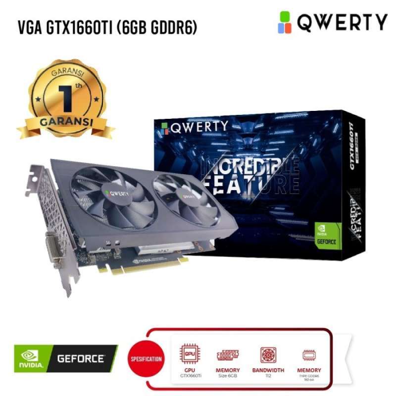 Promo Vga Qwerty Gtx 1660 Ti 6Gb Ddr6 Diskon 23 di Seller