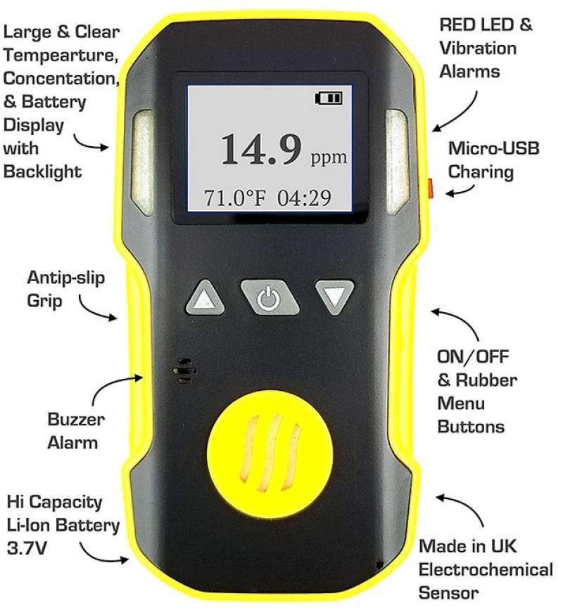CO Gas Detector Carbon Monoxide Bosean Karbon Monitor BH90A BH-90A
