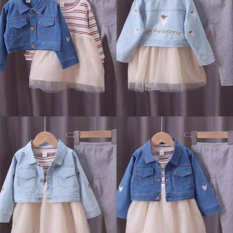Dress dan deals jaket jeans