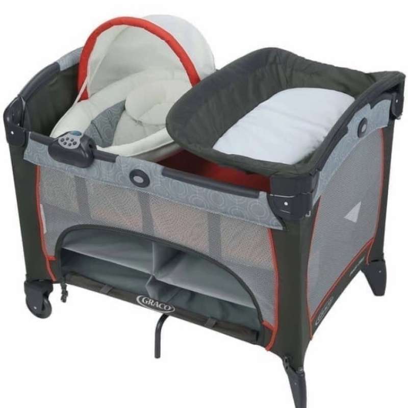 Graco pack n play snuggle suite lx mattress size sales