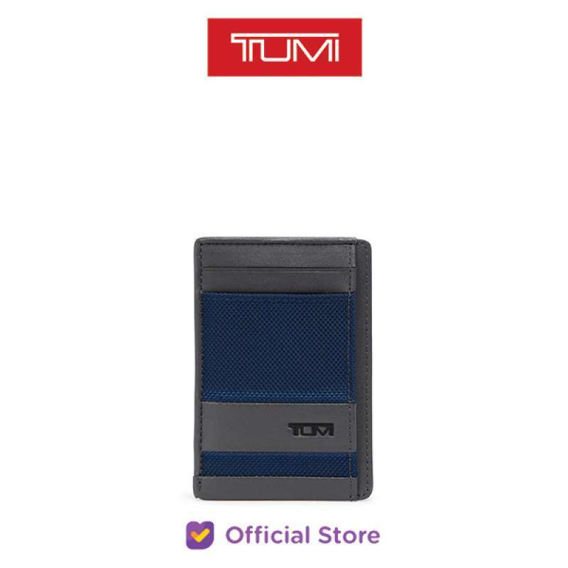 Promo T U M I Alpha Money Clip Card Case Navy Grey Diskon 23 di